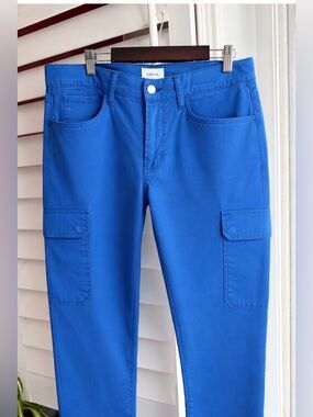 Hudson Jeans Men's Vibrant Blue Cargo Pants. Size 32 Colour: Blue Opal
